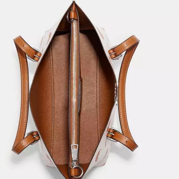 COACH Pride Bags Mollie Tote 25 With Rainbow Heart Print NWT Authentic 🌈 - Picture 6 of 15